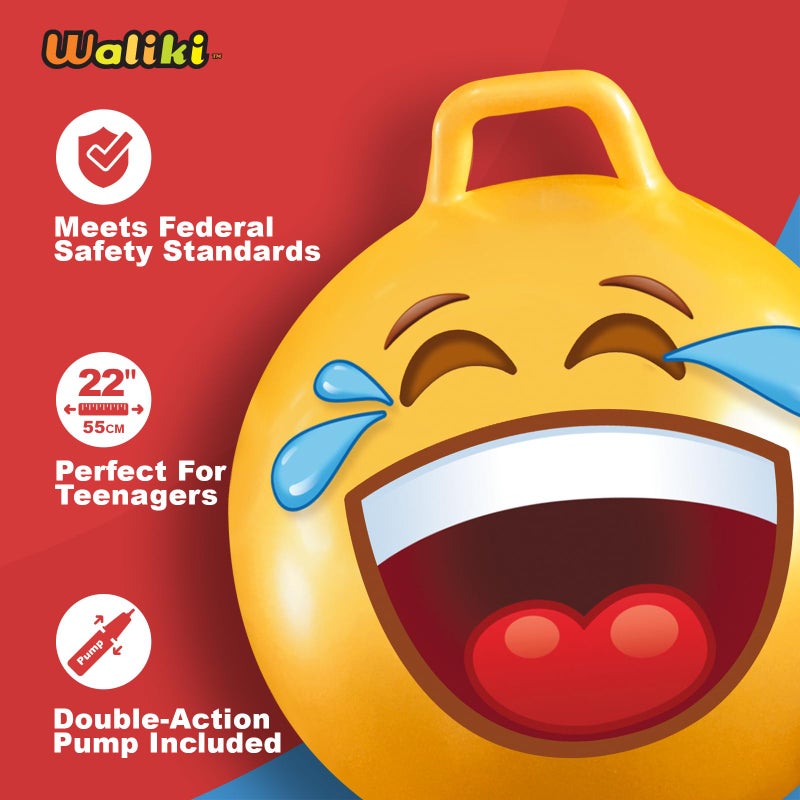 WALIKI Hopper Ball for Teenagers | Hippity Hop | Jumping Hopping Ball | Bouncy Ball Field Day (22""/55CM) - Image 3